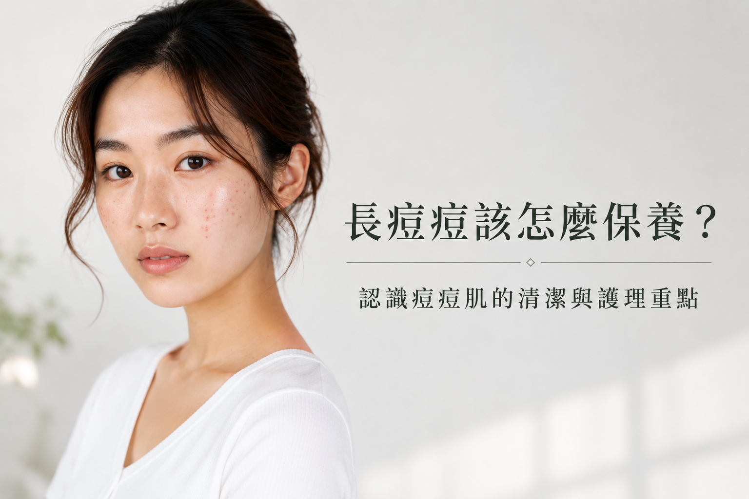 長痘痘該怎麼保養？認識痘痘肌的清潔與護理重點