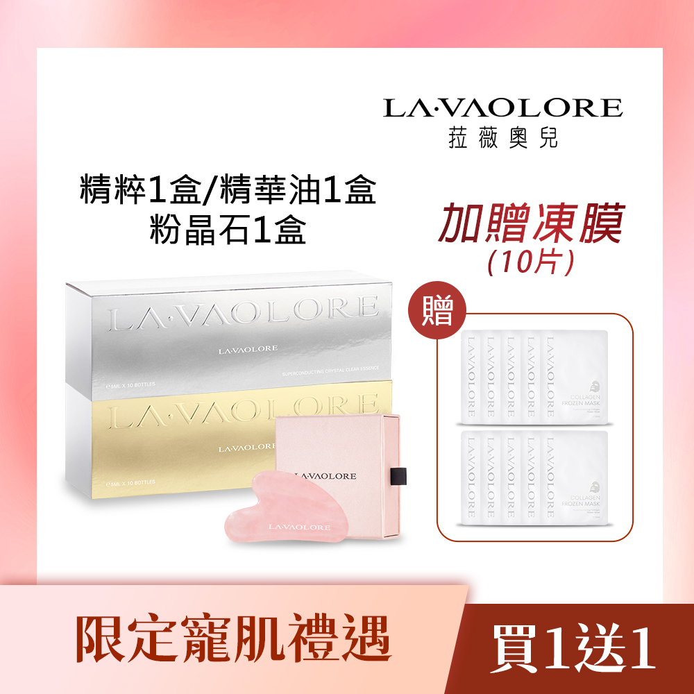 限定寵肌禮遇買1送1(精萃+精華油+粉晶贈凍膜10片)-251231