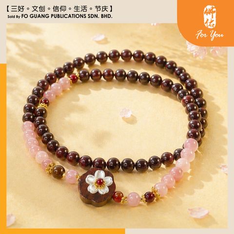 紫檀仿太阳石多圈手链项链