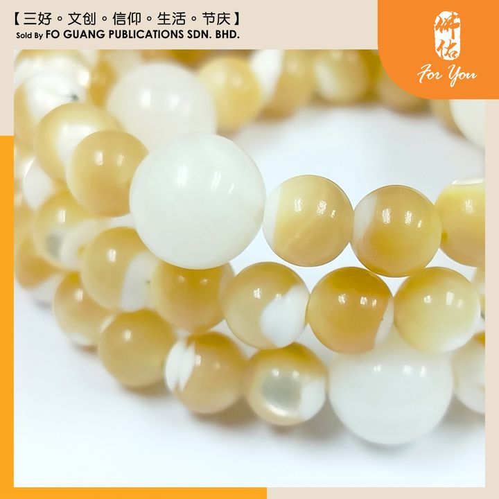圆形马蹄螺双环手串（6-8mm） 2