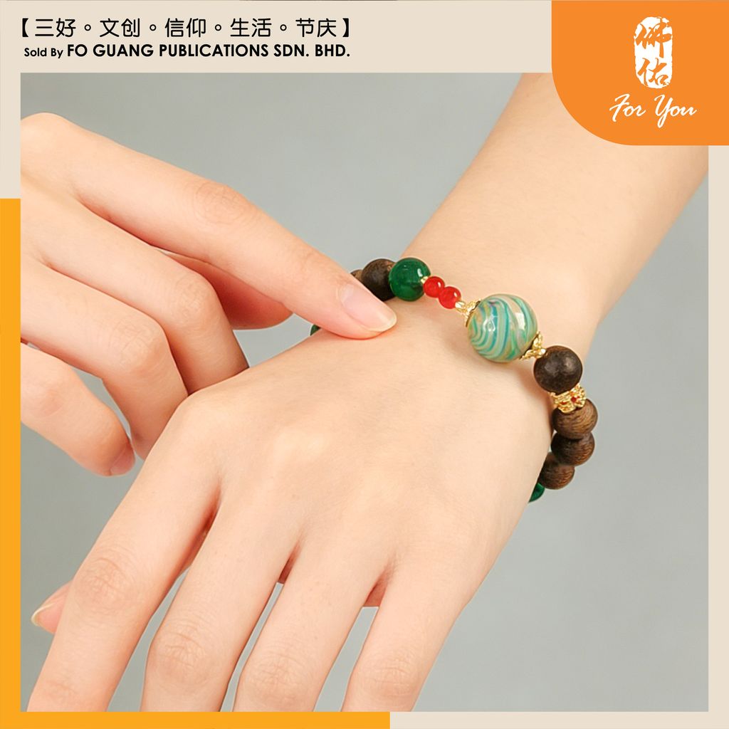 沉水綠棋大漆瑪瑙手珠鏈4