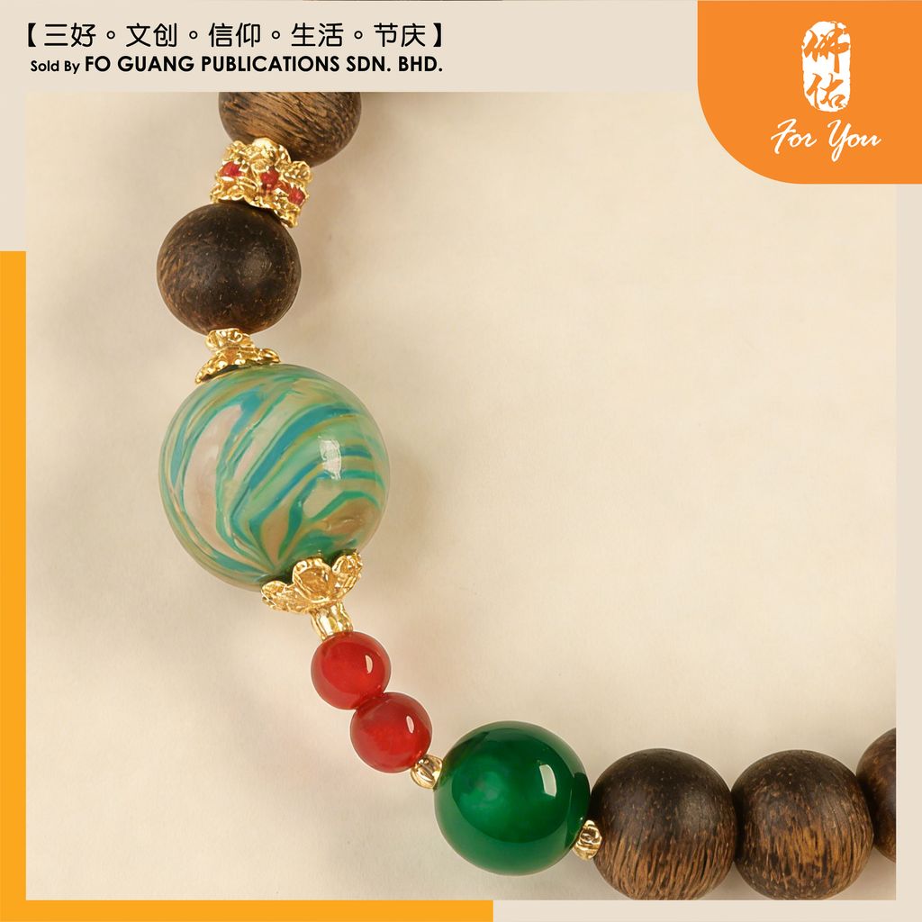 沉水綠棋大漆瑪瑙手珠鏈2