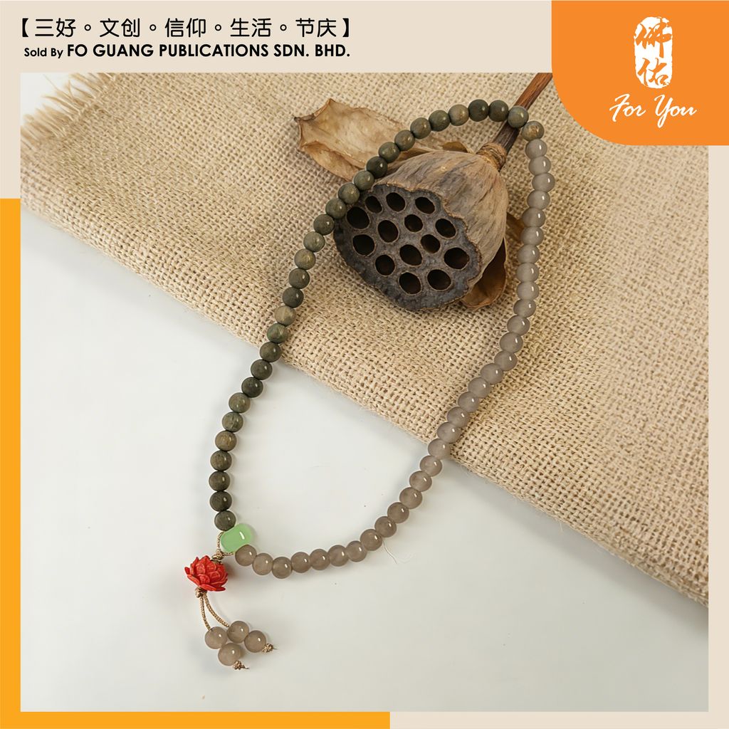 綠檀朱砂蓮花手珠鏈4