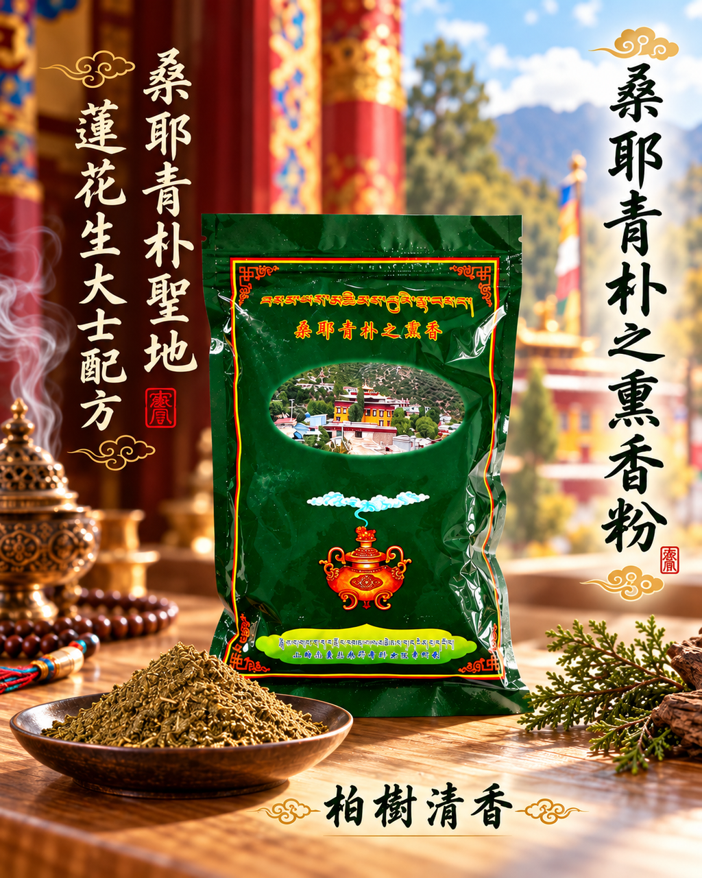桑耶青朴熏香粉雅韵