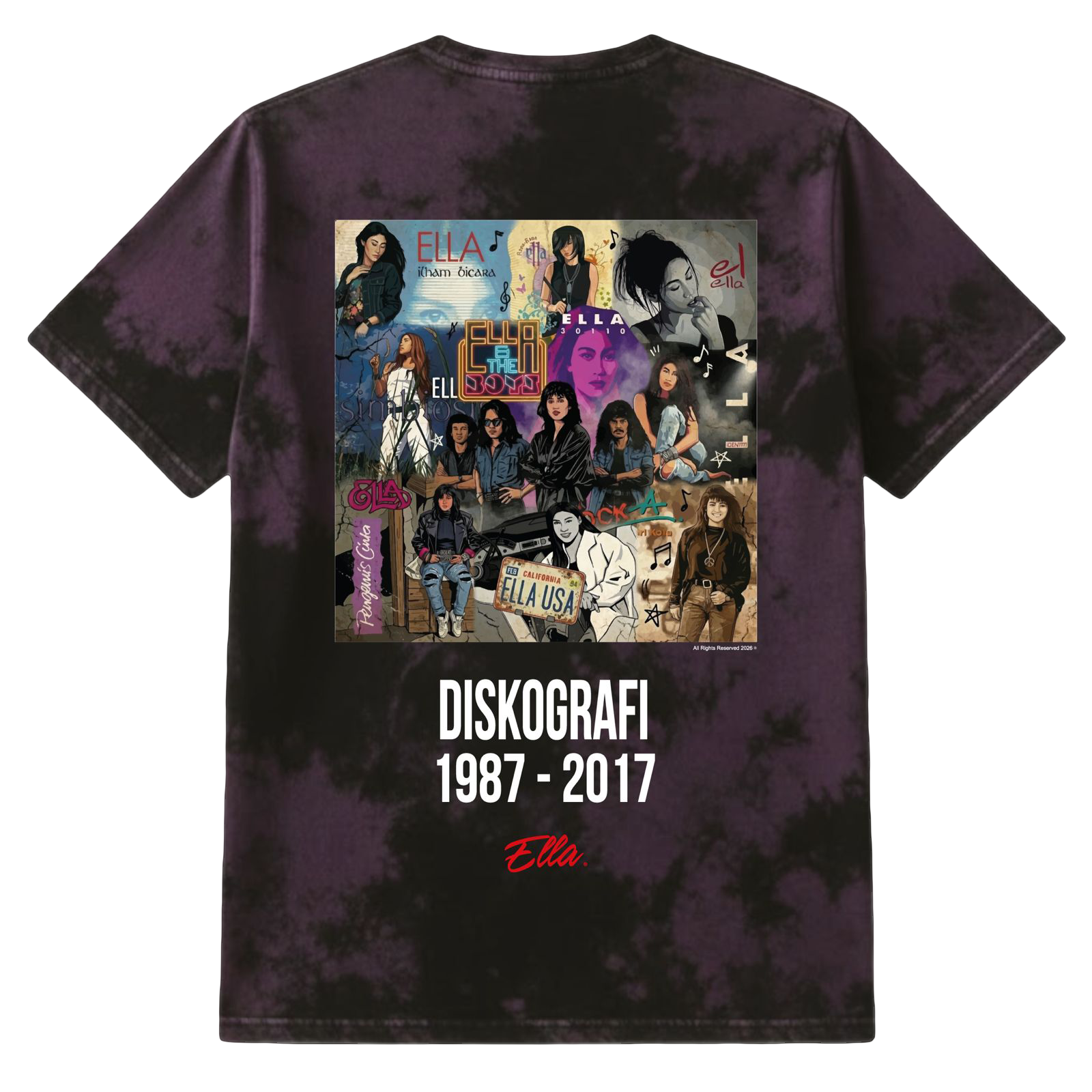 ELLA DISKOGRAFI (TSHIRT) - (short-back) DESIGN_1