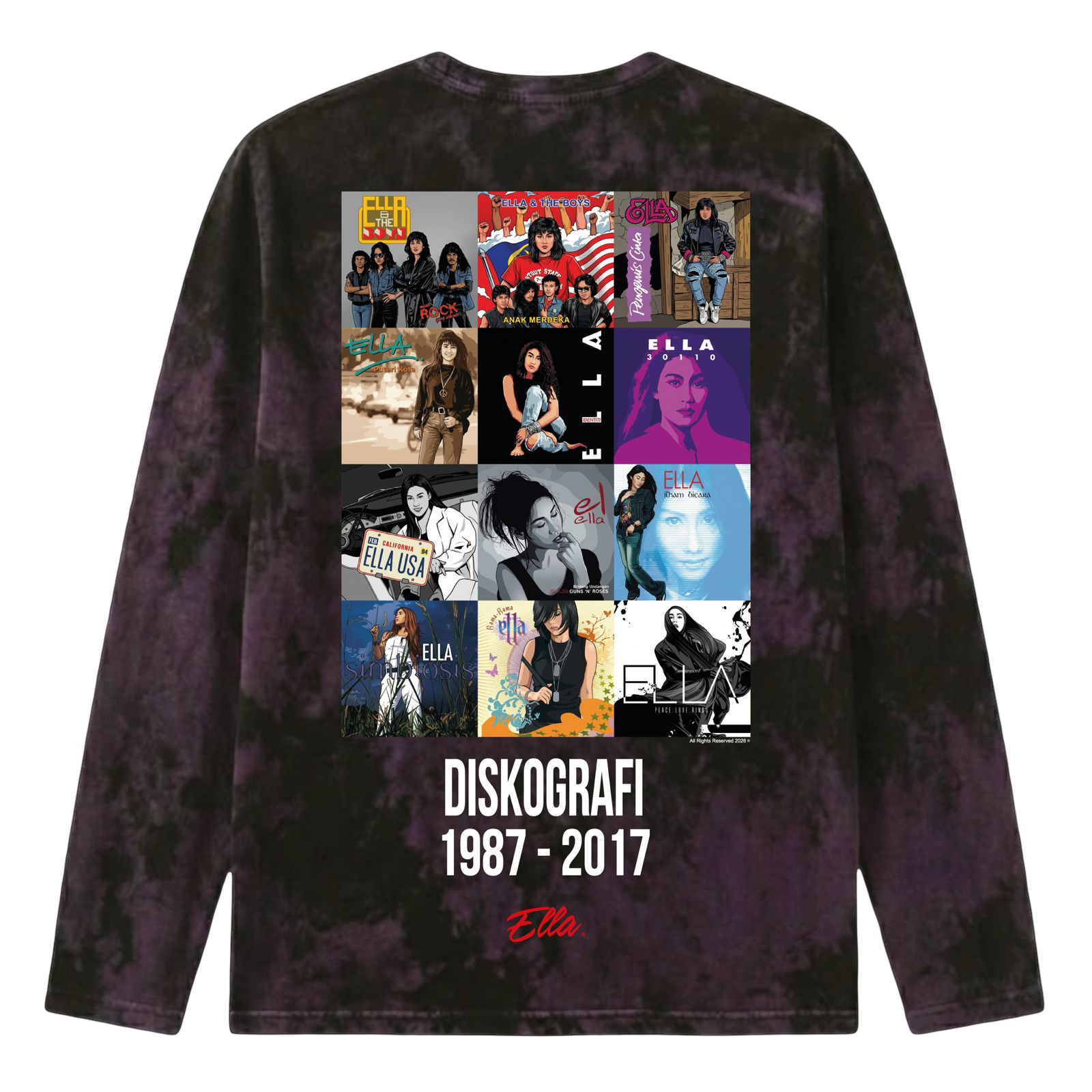ELLA DISKOGRAFI (TSHIRT) - (long-back) DESIGN_2
