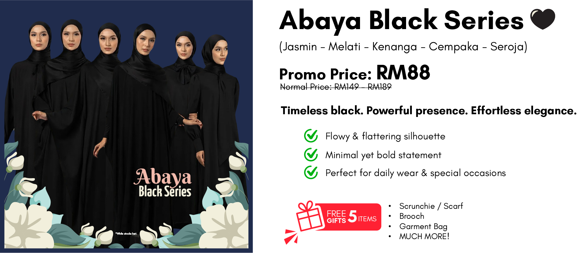 Abaya black series