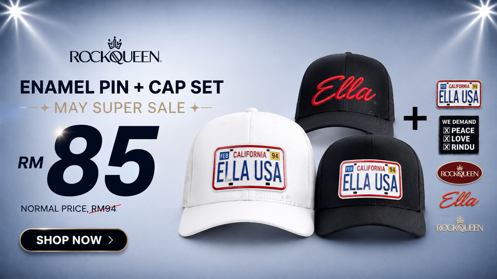 TRUCKER CAP + ENAMEL PIN