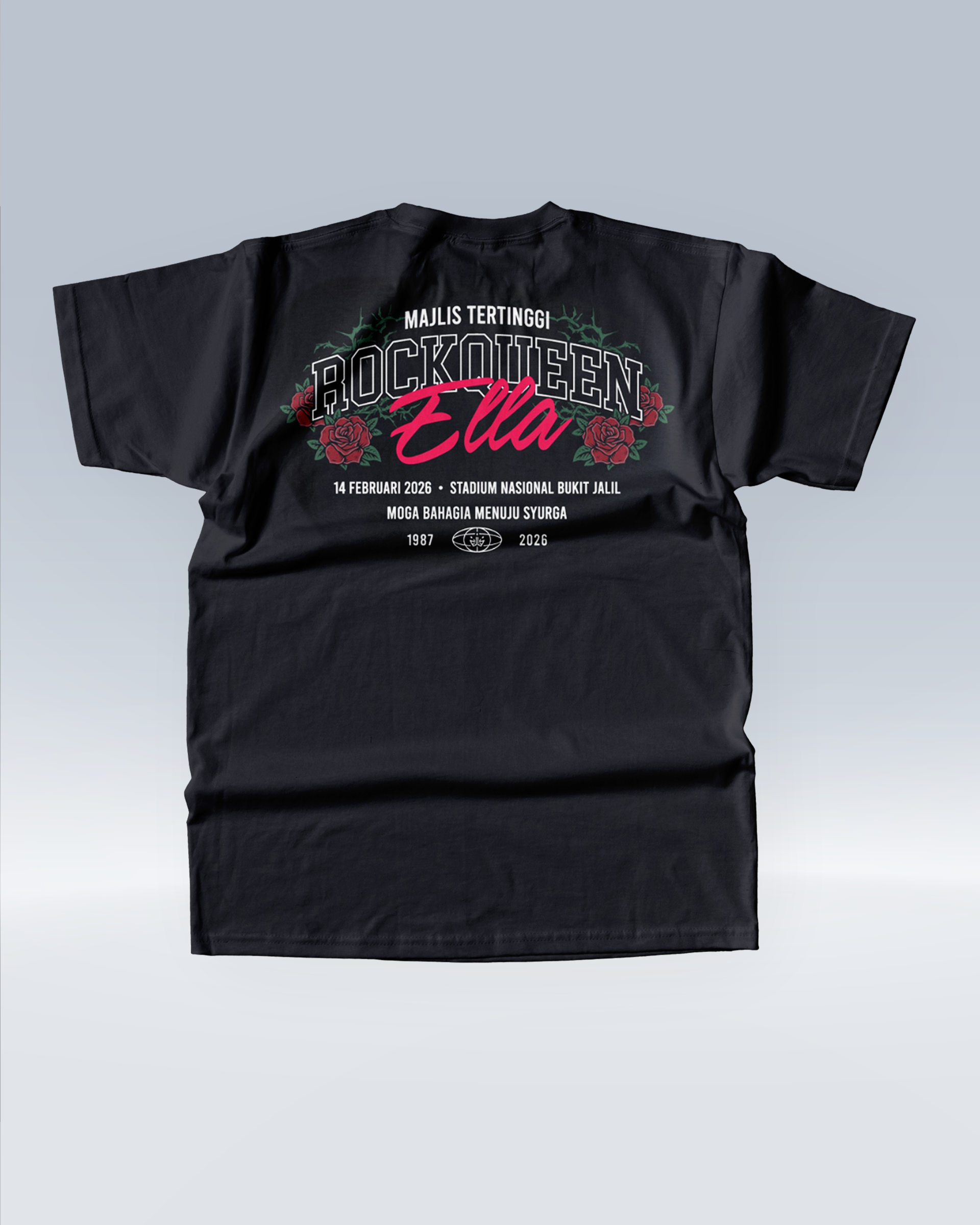 RQ TSHIRT - MENUJU SYURGA (BLACK) - black