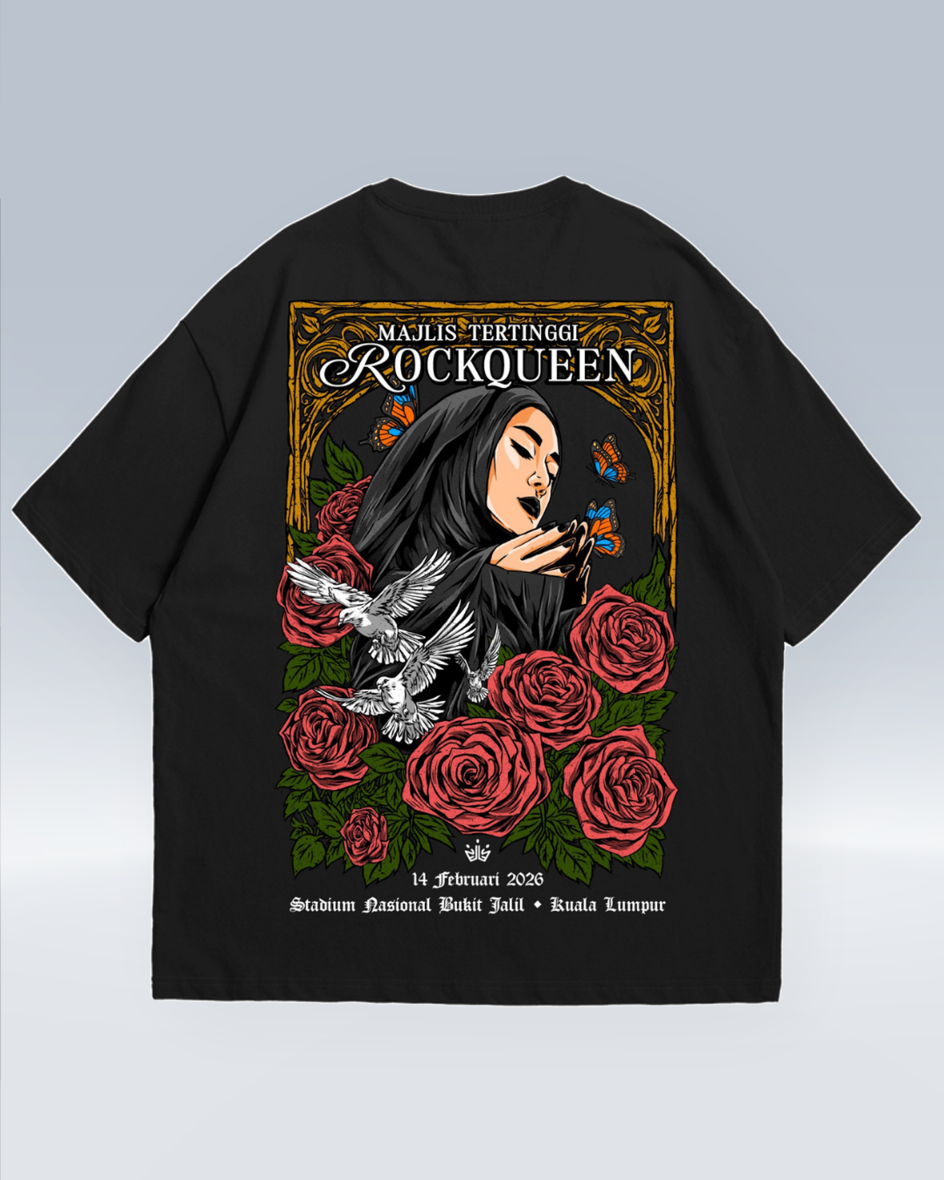 RQ TSHIRT - Oversized BOXY (BLACK)_back