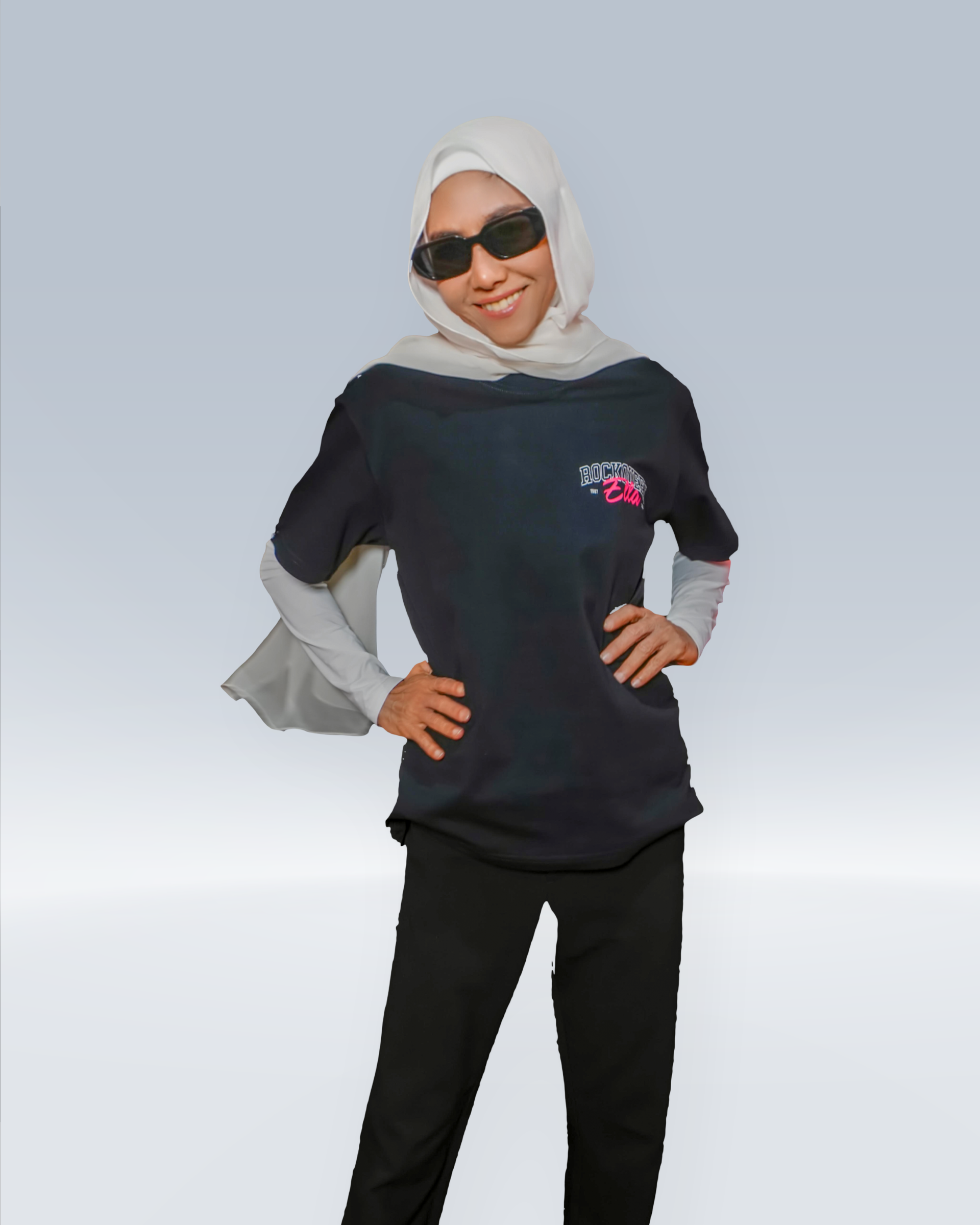 RQ TSHIRT - MENUJU SYURGA (BLACK) - front-Ella