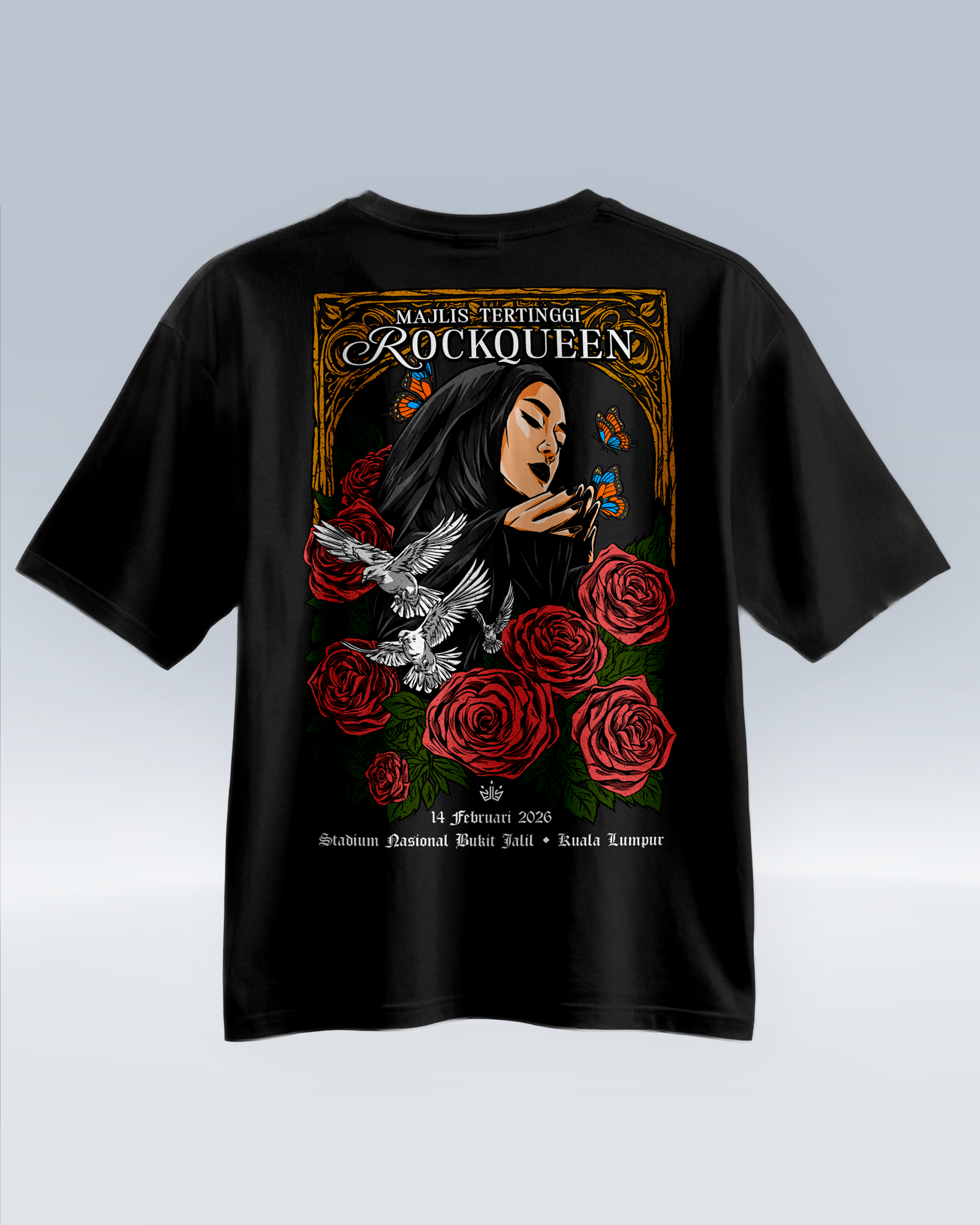 RQ TSHIRT - Oversized BOXY (BLACK)_back