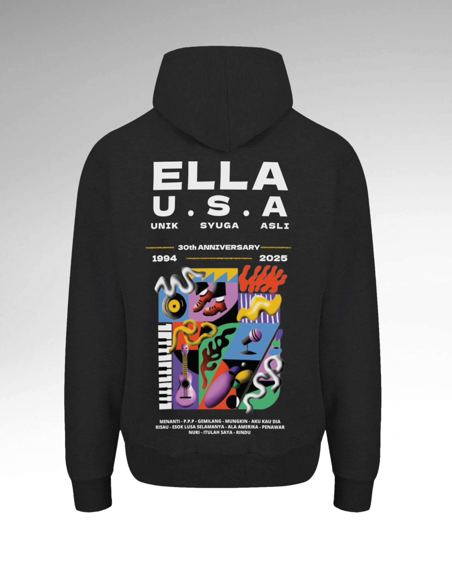 Ella USA 30YRS_abstract - Hoodie_back