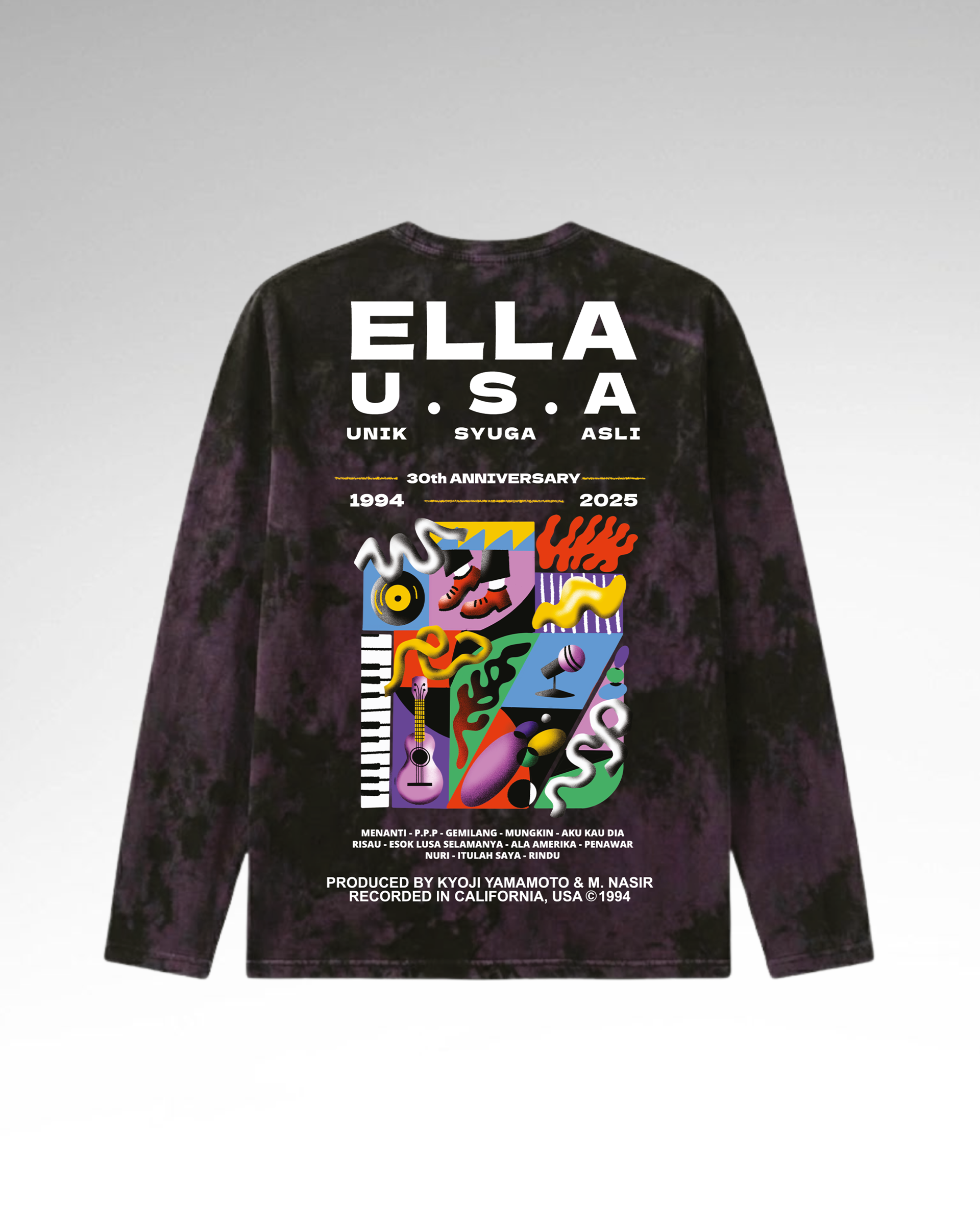 ELLA USA 30YRS (TSHIRT) - long PURPLE_2