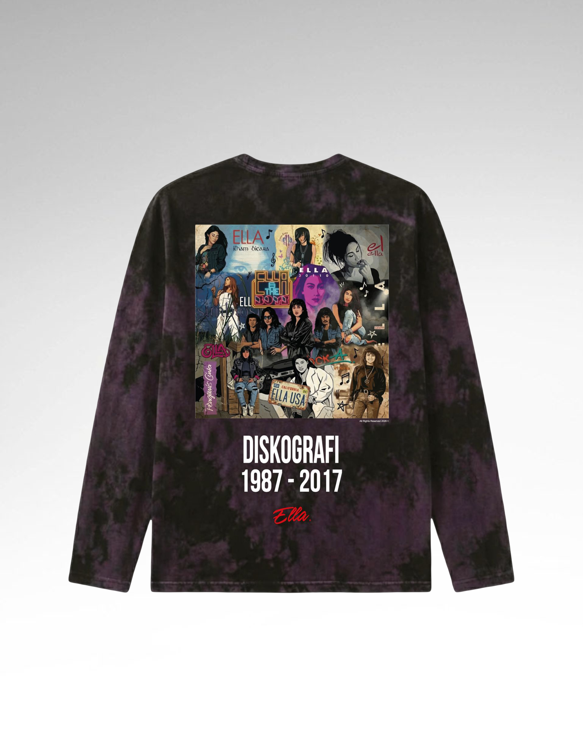 ELLA DISKOGRAFI (TSHIRT) - (long-back) DESIGN_1