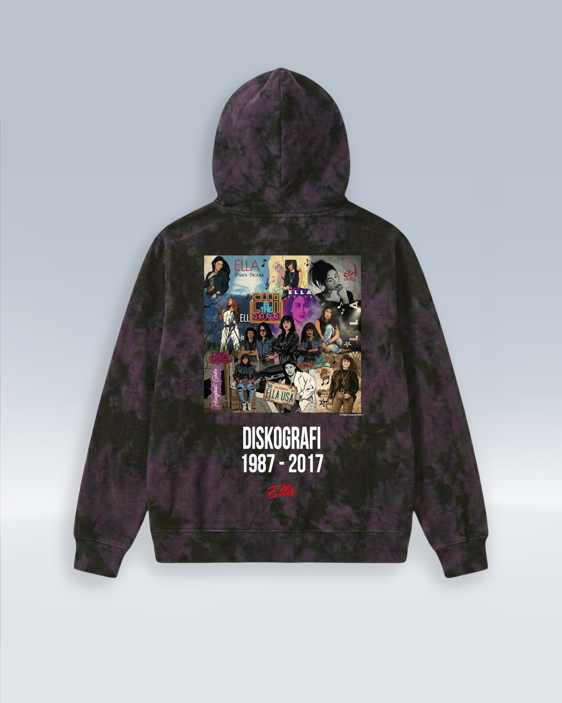 ELLA DISKOGRAFI (HOODIE) - (back) PURPLE_DESIGN_1