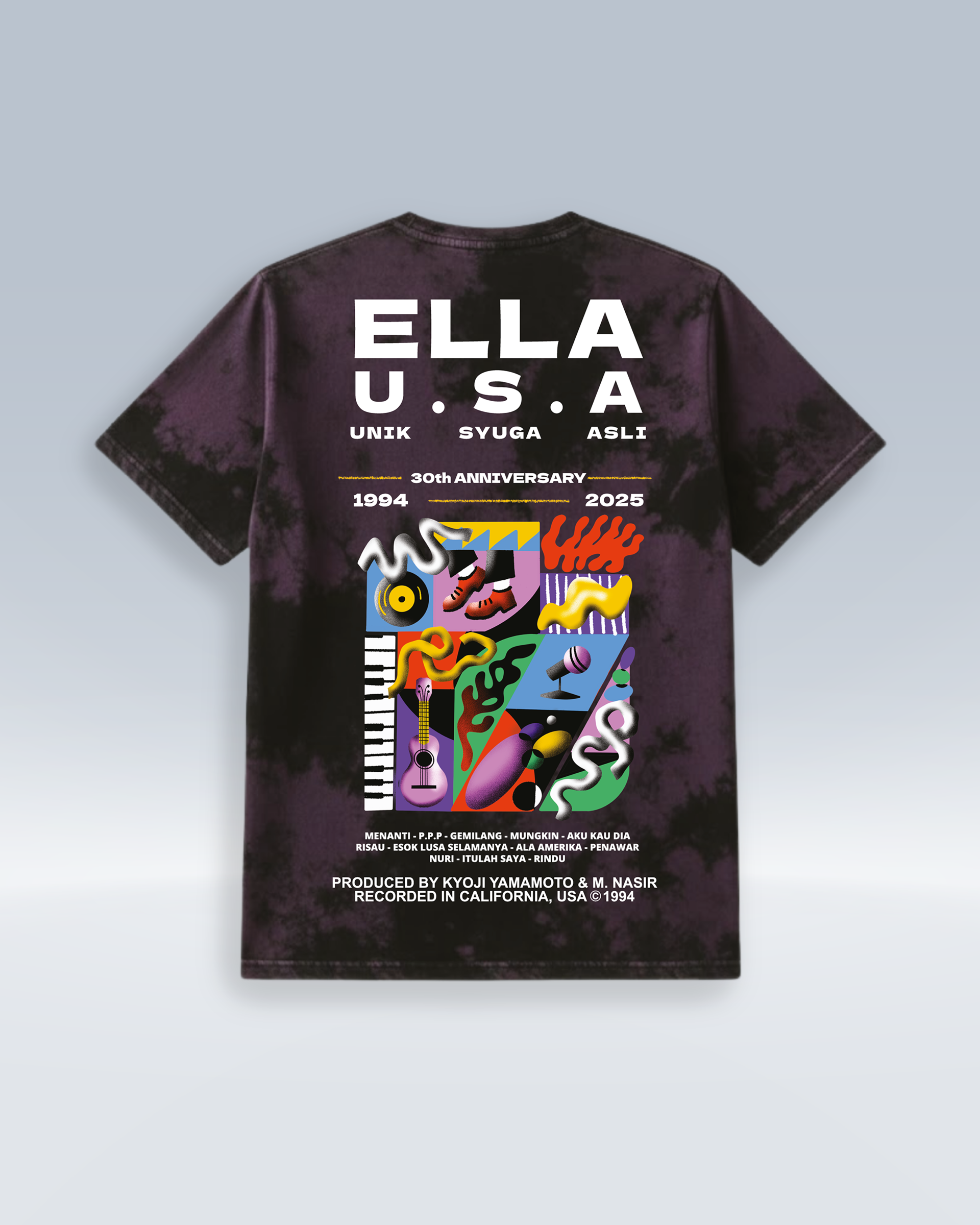 ELLA USA 30YRS (TSHIRT) - short PURPLE_2