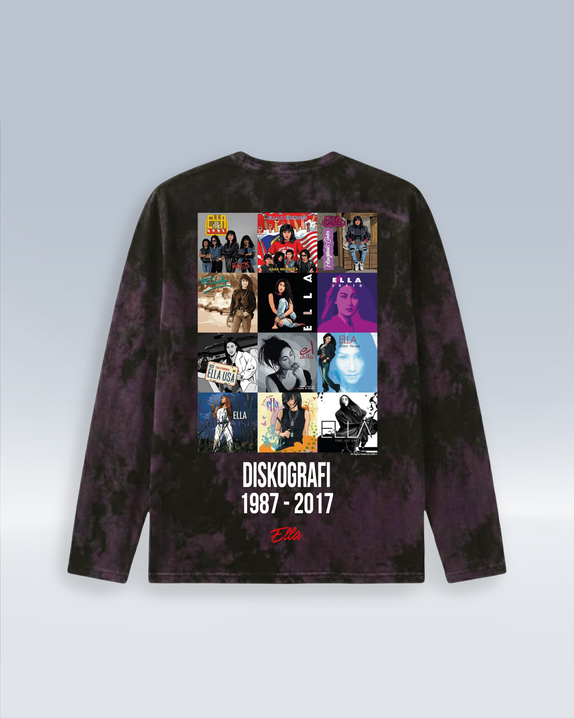 ELLA DISKOGRAFI (TSHIRT) - (long-back) DESIGN_2