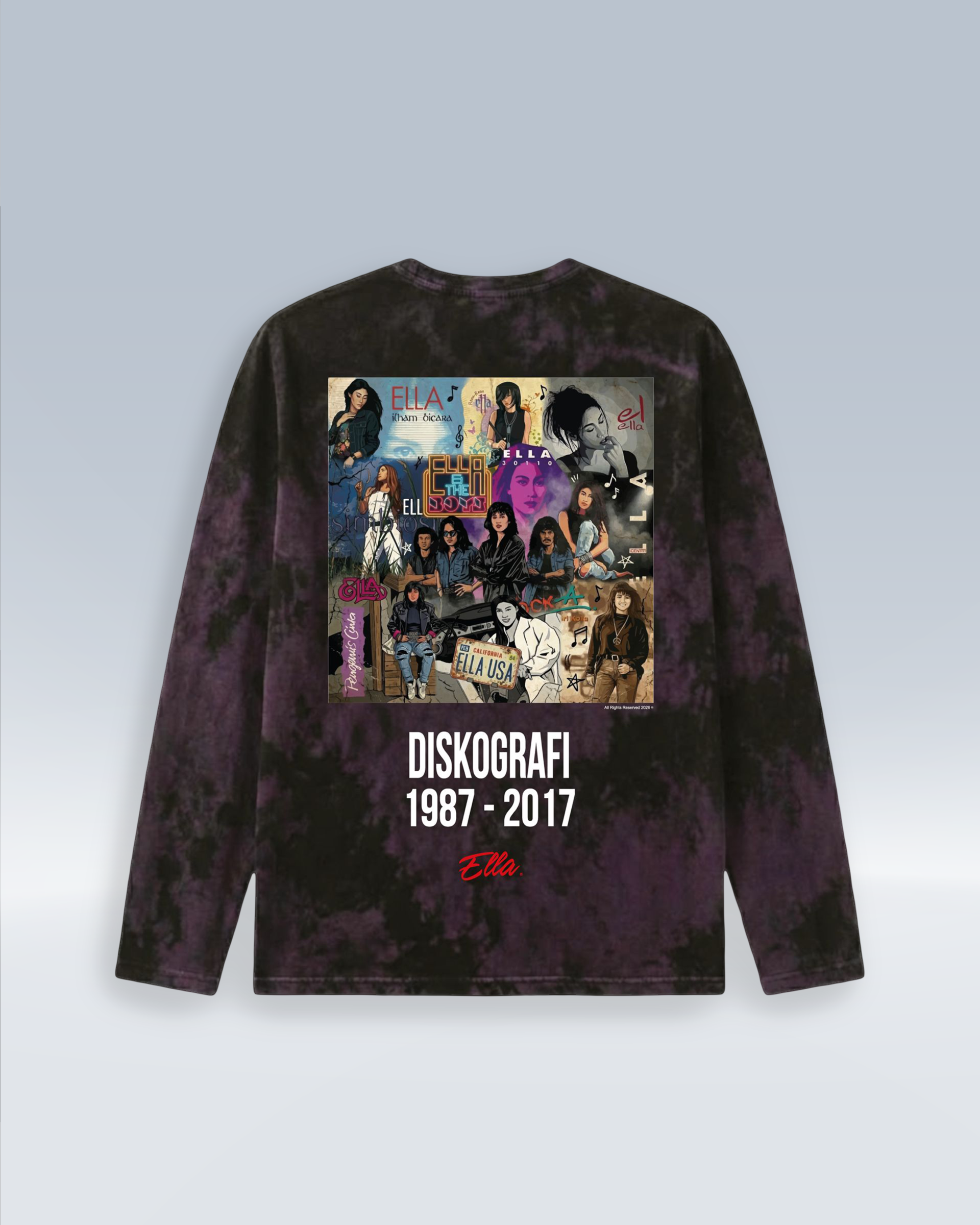 ELLA DISKOGRAFI (TSHIRT) - (long-back) DESIGN_1