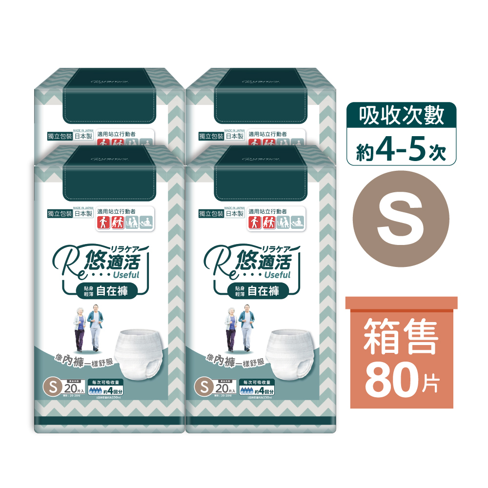 尿褲主圖-中文包裝_4回S-4包-箱首圖
