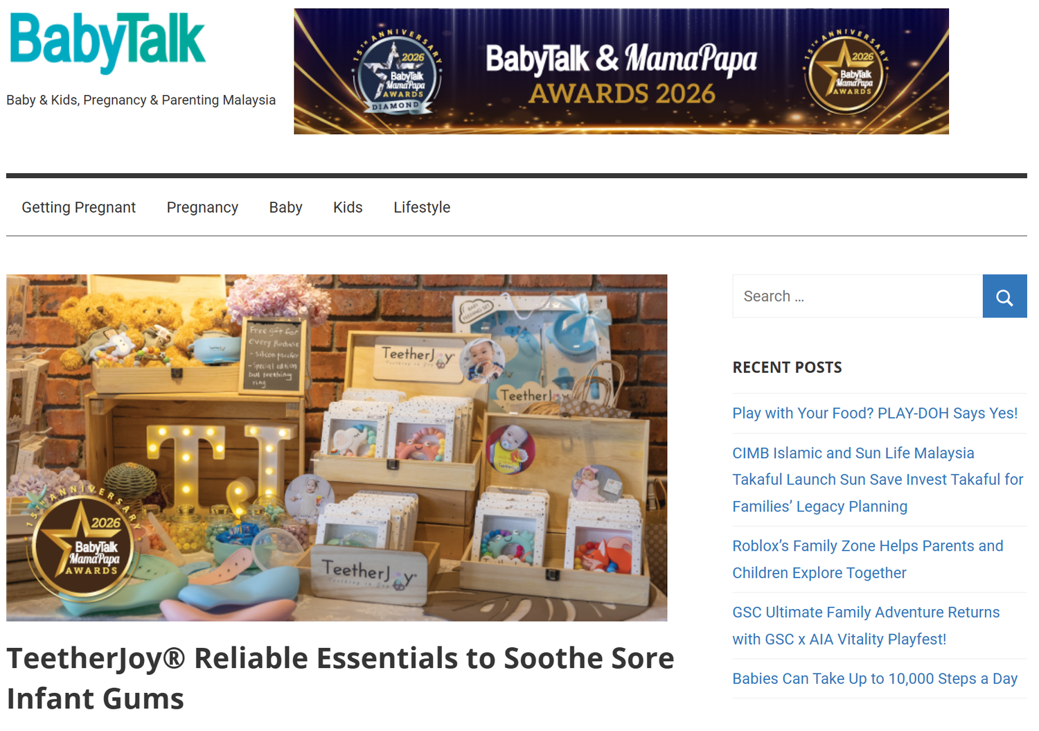 TeetherJoy - Teething in Joy - Best Baby Teething Toy