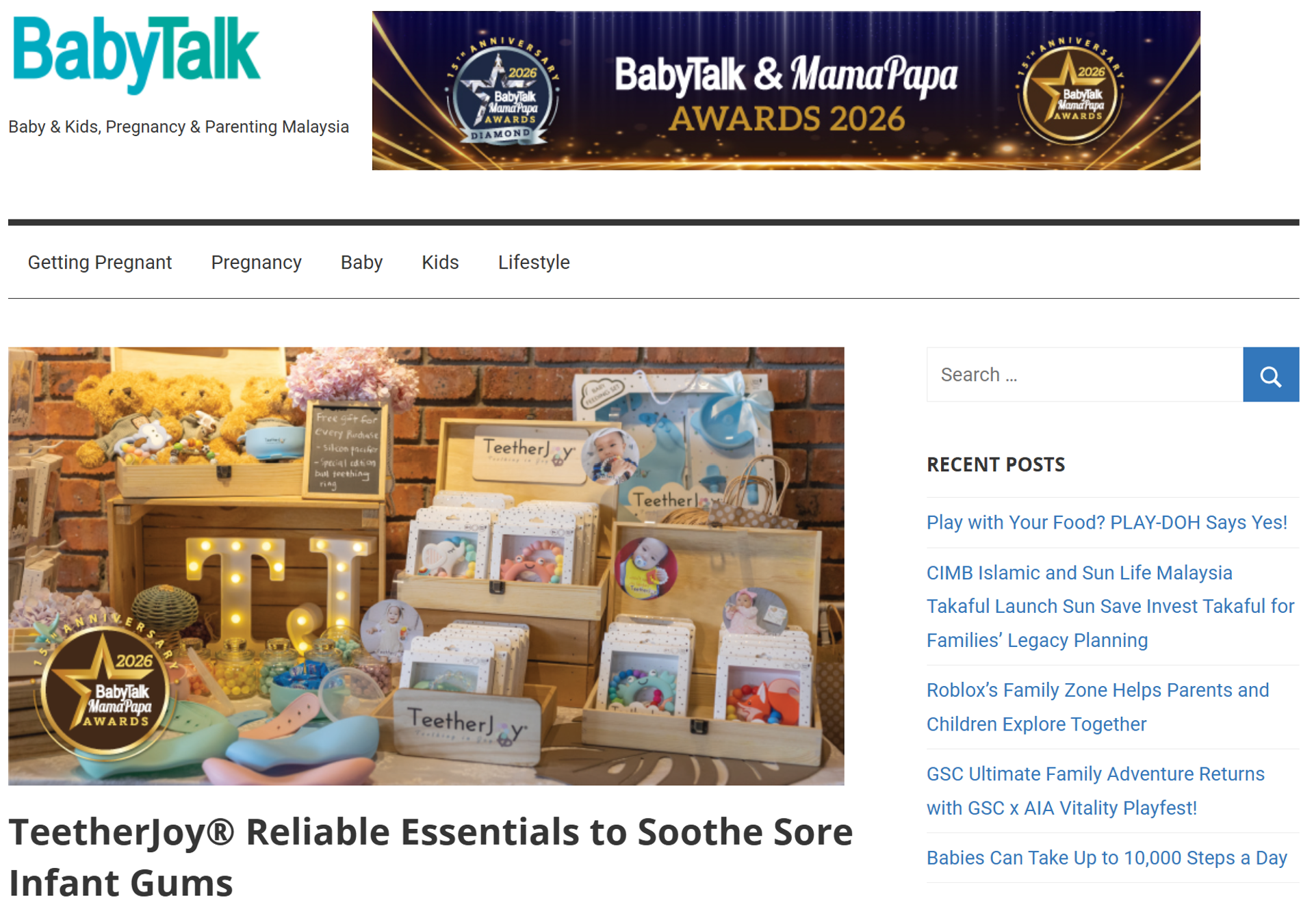 TeetherJoy - Teething in Joy - Best Baby Teething Toy