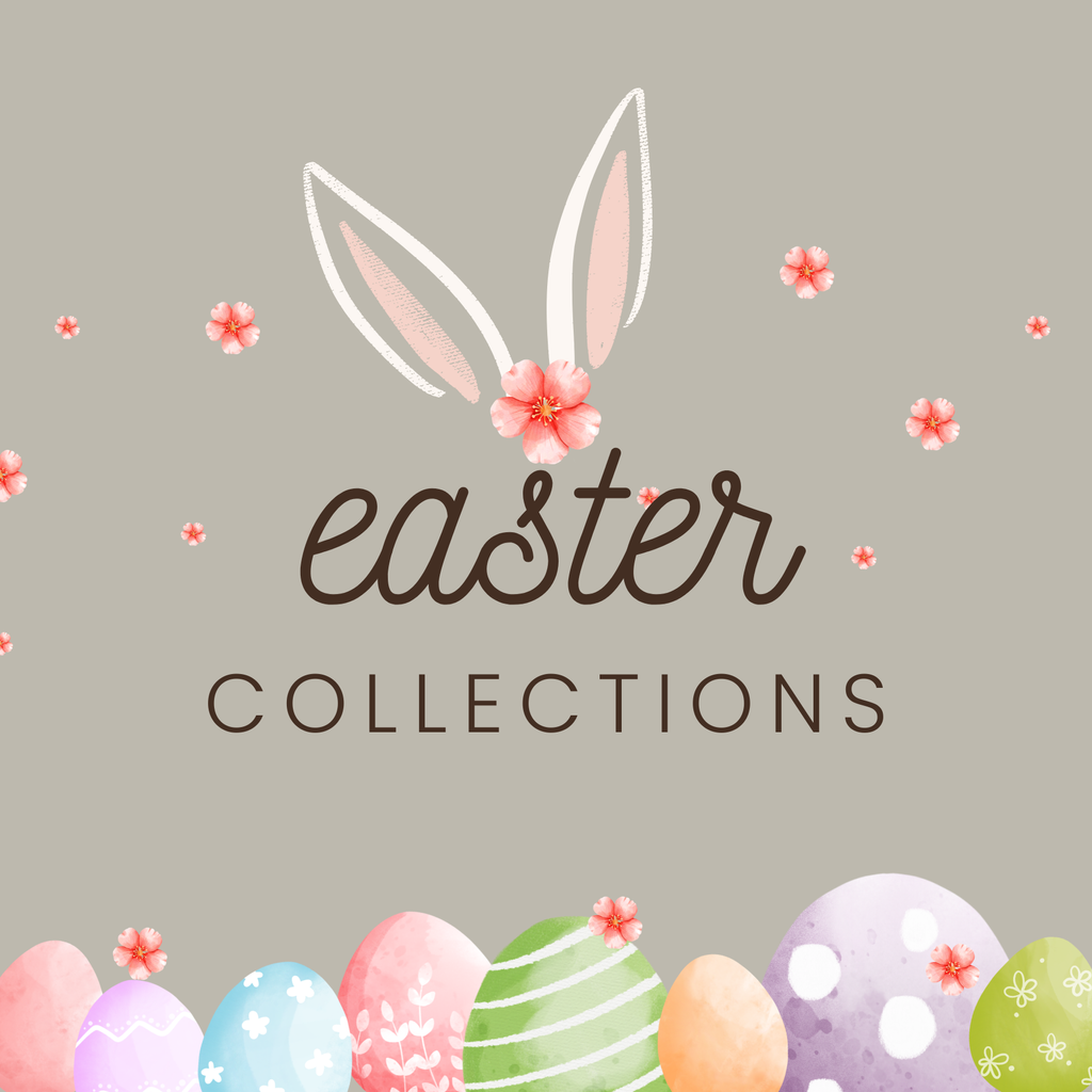 Grey Watercolor Illustrative Easter Event Banner (148 x 148 mm)