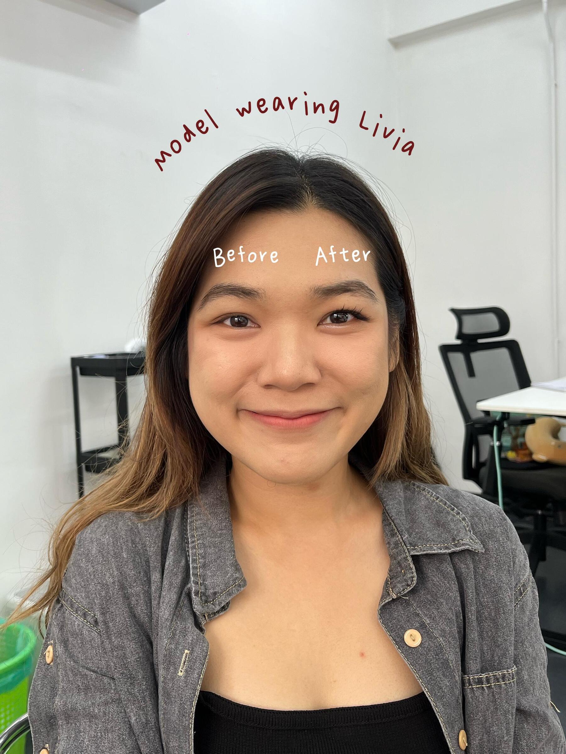 Lashsly Ultra Lightweight Lashes - Model Wearing Livia