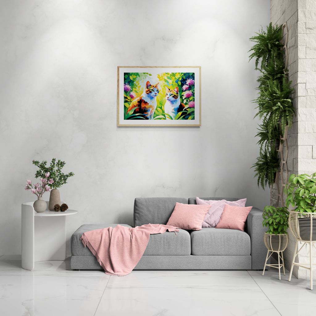 living-room-with-spotlit-wall