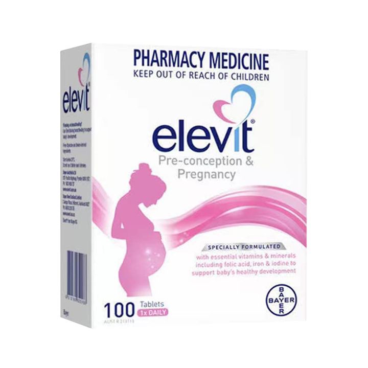 白底-Elevit愛樂維孕婦維生素營養片100粒