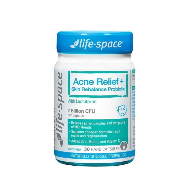 白底-Life Space 痘痘舒緩養膚益生菌30顆