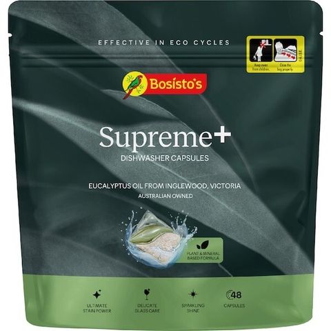 Bosisto's Supreme+ Dishwasher Capsules 48 pack