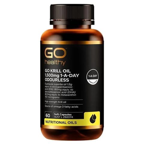 GO Healthy Krill Oil 1500mg 60 Capsules