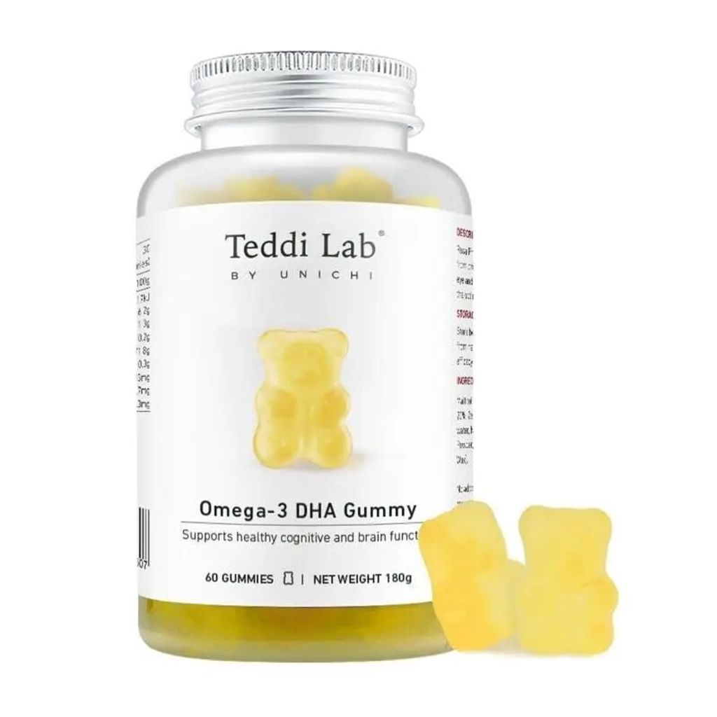Unichi Teddi Lab Omega-3 DHA Gummy 60 gummies 1Bottle