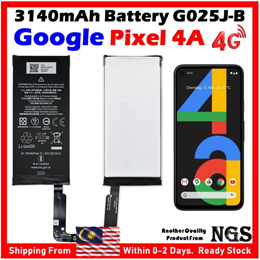 ORIGINAL Battery Compatible For Google Pixel 4A 4G 3140mAh