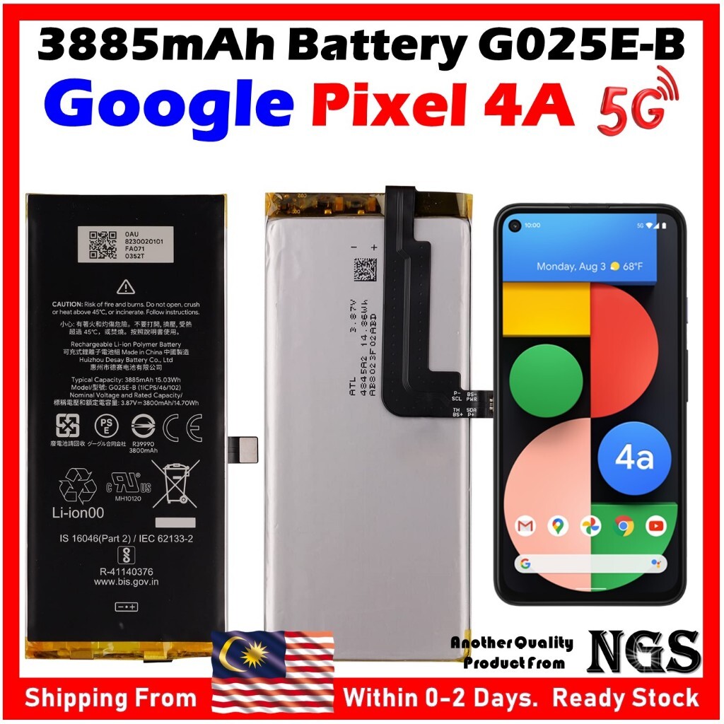 ORIGINAL Battery Compatible For Google Pixel 4A 4G 3140mAh