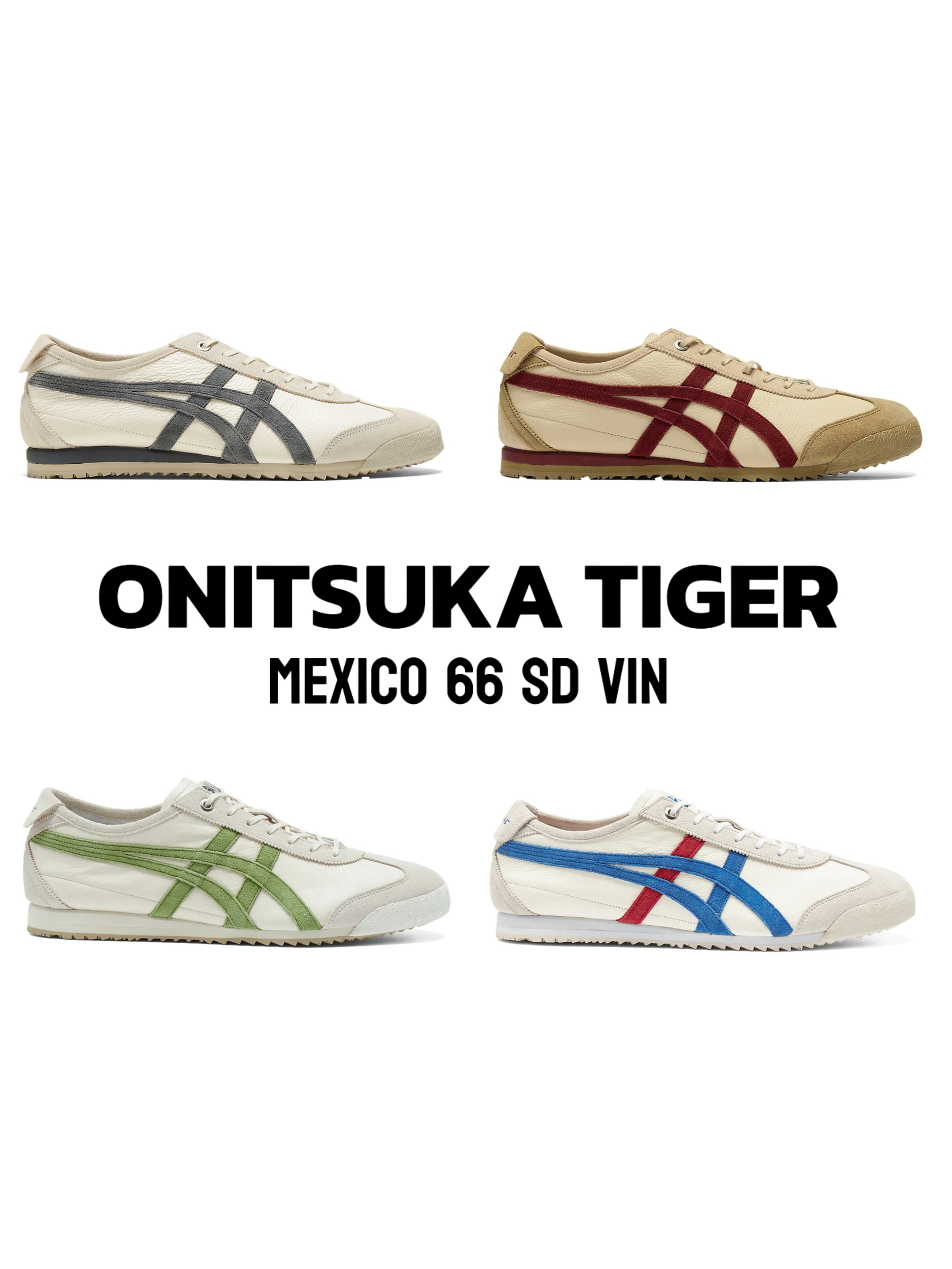 靴 Onitsuka Tiger MEXICO66 SD VIN Onitsuka tiger Mexico 66 SD VIN BEIGE/BEET JUICE For unisex