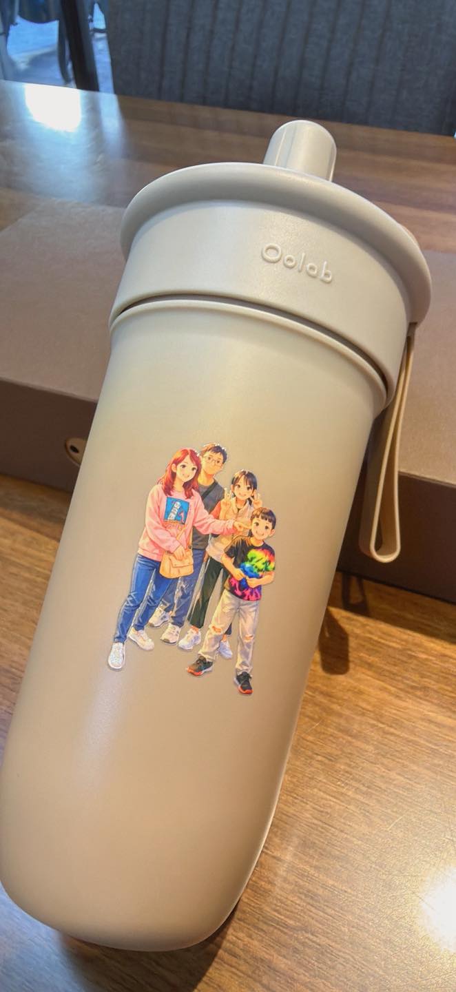 你有看過 把「家人」貼在保溫瓶上的嗎？