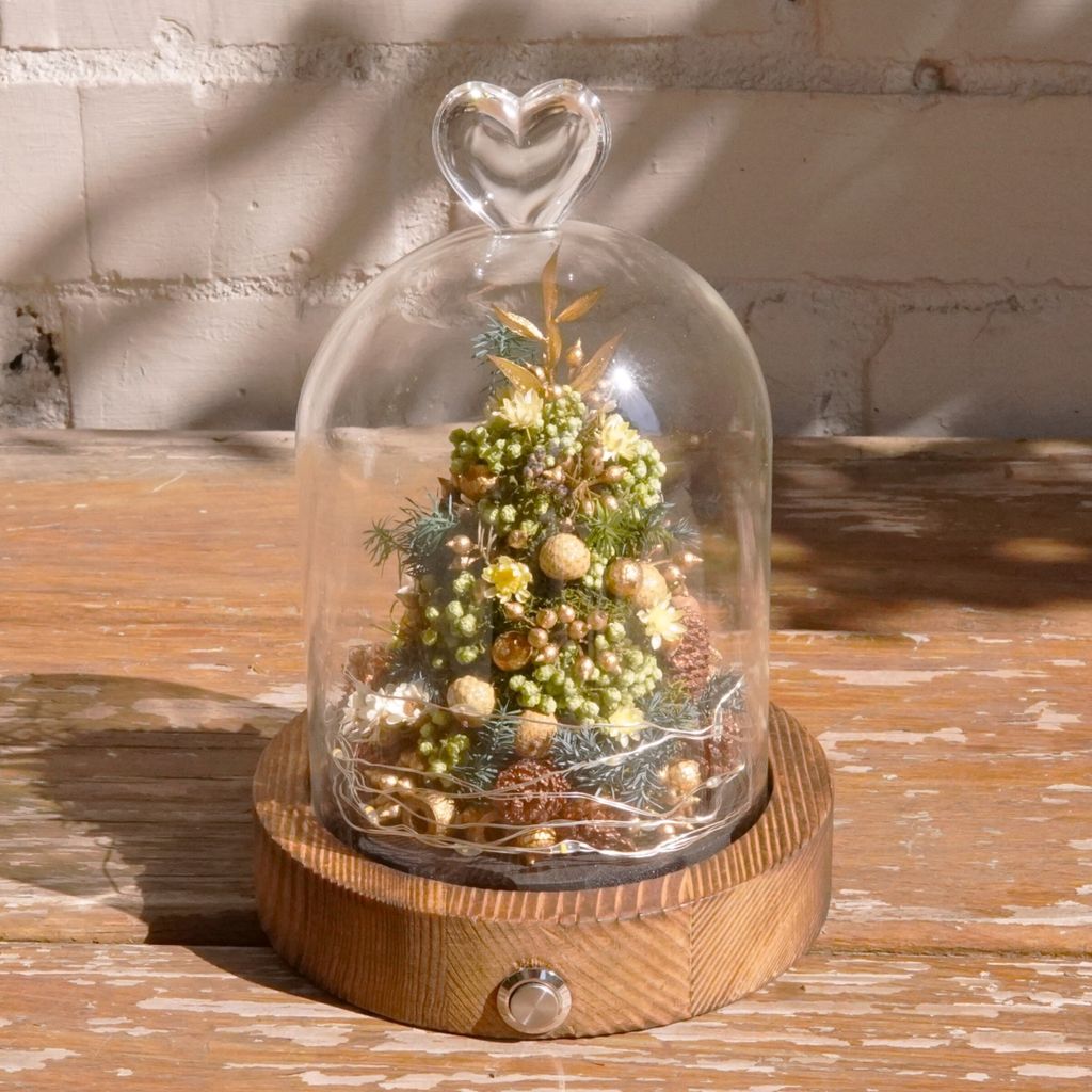 2025聖誕樹玻璃盅側邊開關（小）