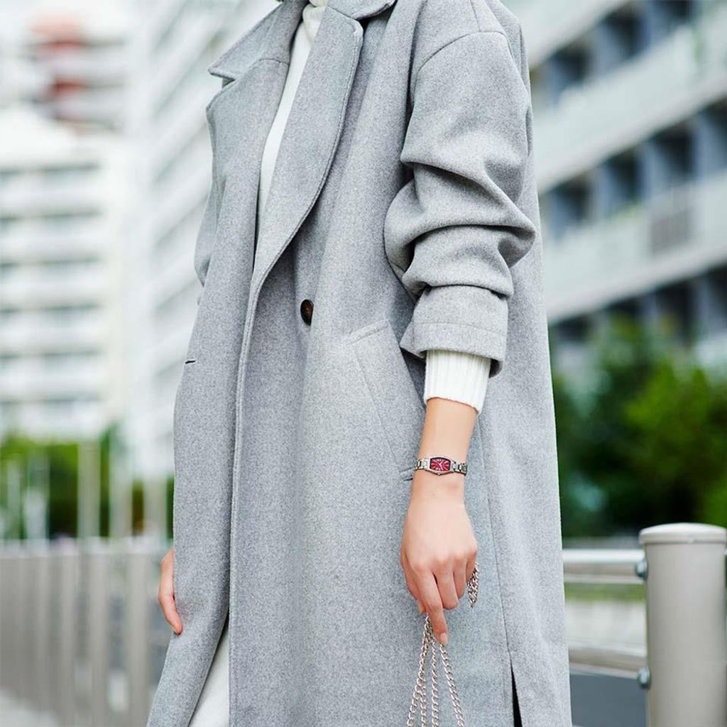 CITIZEN星辰 | xC系列 EW5541-50W | 限量款 光動能 精鑽 酒紅色酒桶型優雅女錶 實戴展示