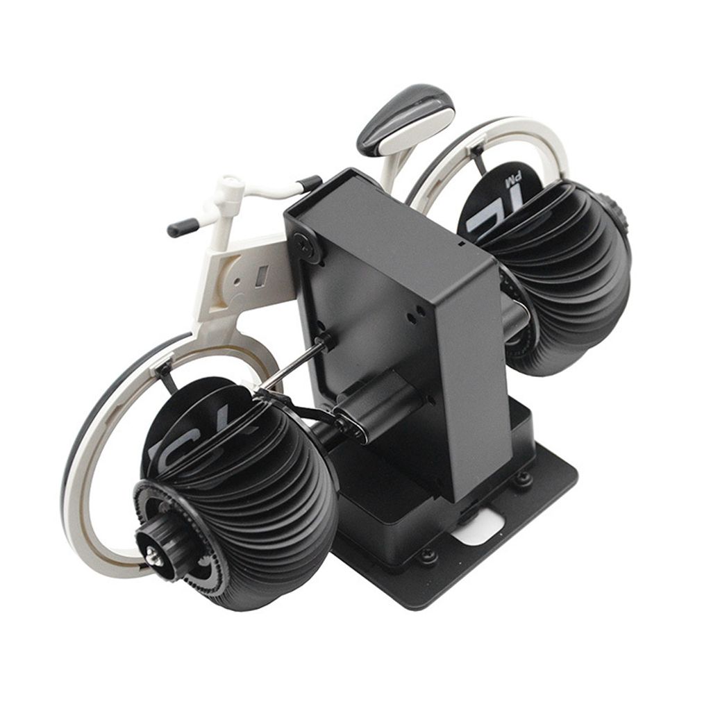 翻頁鐘 | HY-F117-W | 白色趣味自行車翻頁鐘 送禮首選 背面