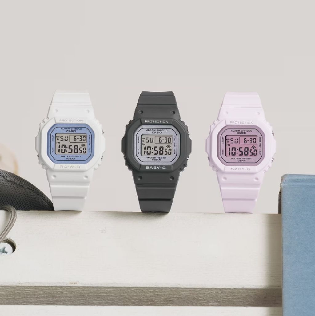 CASIO BABY-G | BGD-565SC-1 | 2026新款 鐵灰 方形電子錶 學生手錶 實體系列圖