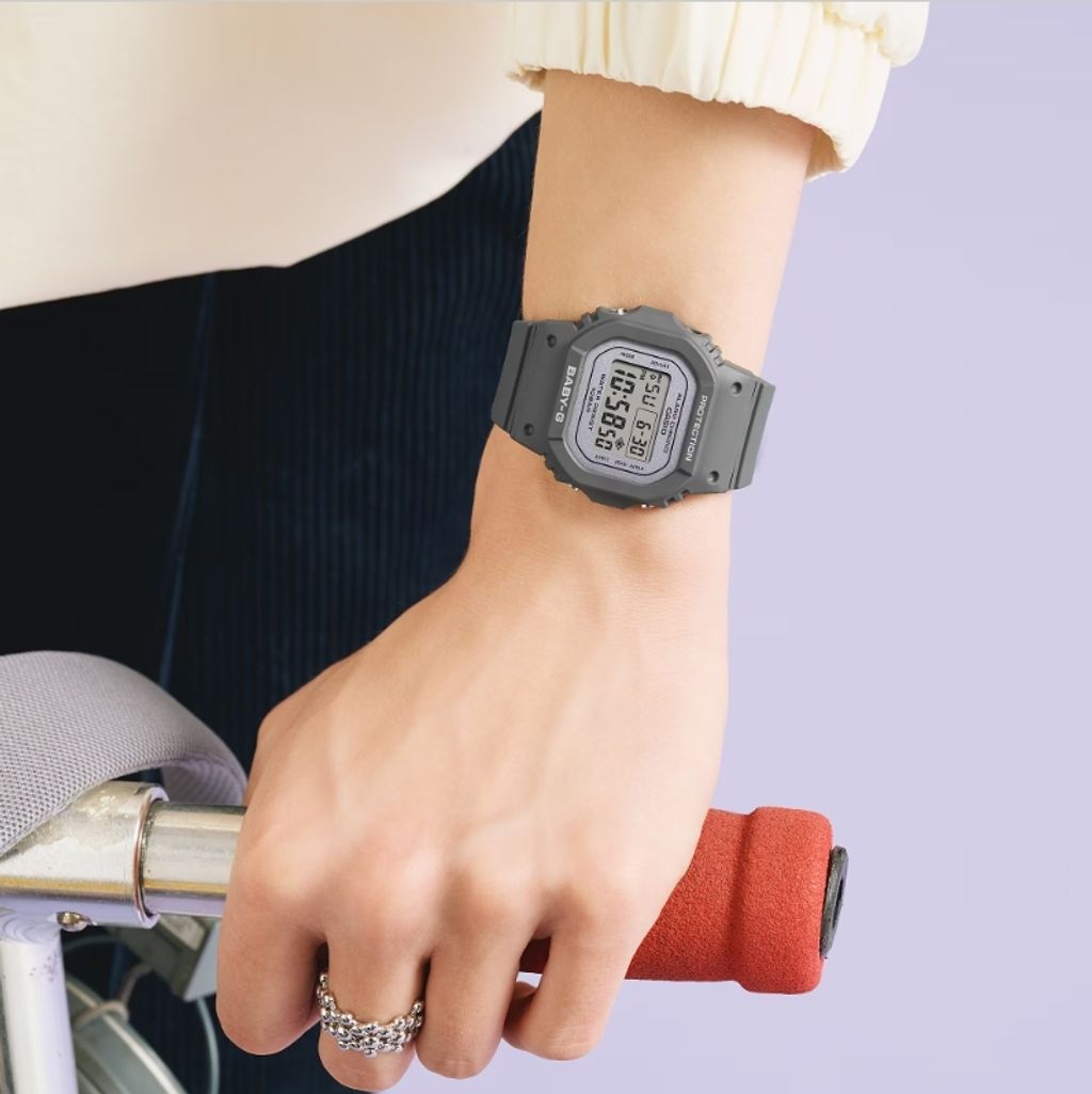 CASIO BABY-G | BGD-565SC-1 | 2026新款 鐵灰 方形電子錶 學生手錶 實戴展示