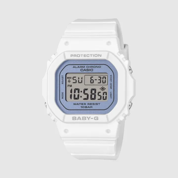 CASIO BABY-G | BGD-565SC-2B | 2026新款 柔和白 方形電子錶 學生手錶 正面