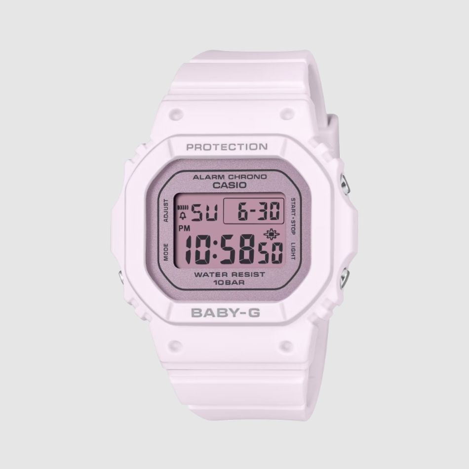 CASIO BABY-G | BGD-565SC-4B | 2026新款 可愛粉 方形電子錶 學生手錶 正面