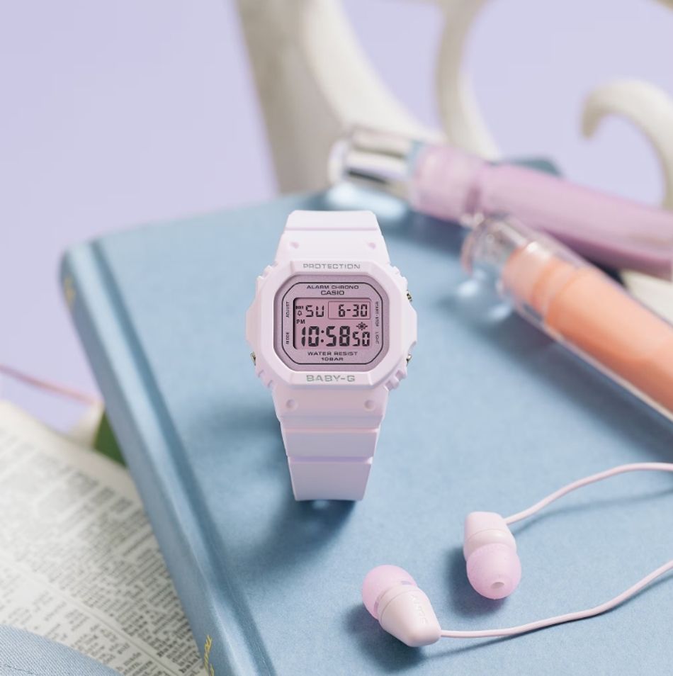 CASIO BABY-G | BGD-565SC-4B | 2026新款 可愛粉 方形電子錶 學生手錶 實體展示