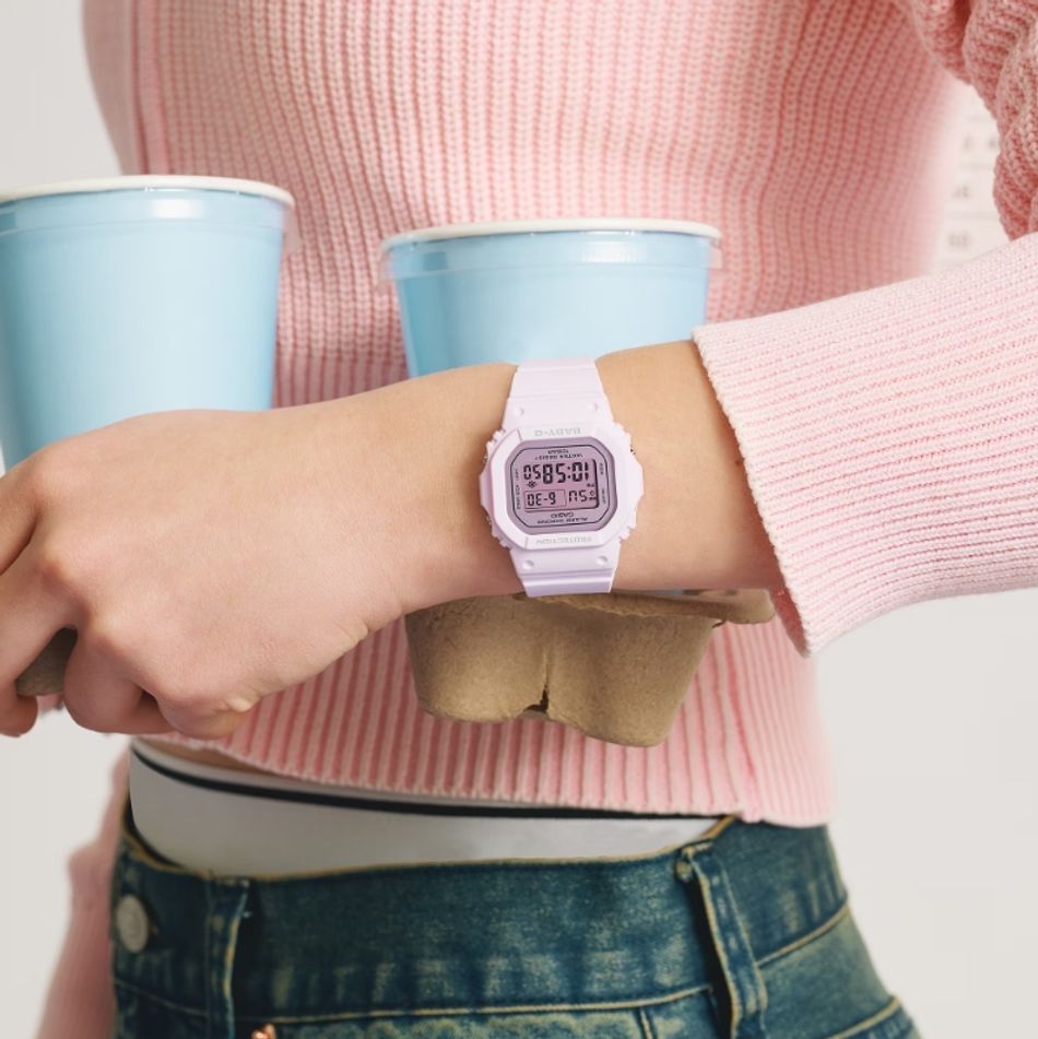 CASIO BABY-G | BGD-565SC-4B | 2026新款 可愛粉 方形電子錶 學生手錶 實戴展示