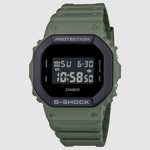CASIO G-SHOCK | 5600 系列 DW-5610UU-3 | 軍綠色 經典街頭風潮流手錶 正面