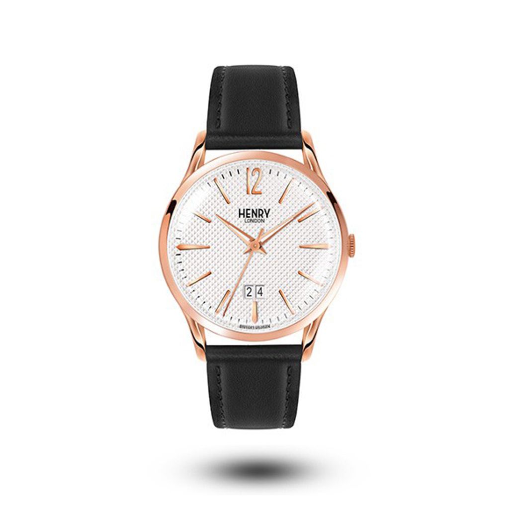 HENRY LONDON | HL41-JS-0038 | 經典菱格紋 男錶/女錶/中性錶腕 正面