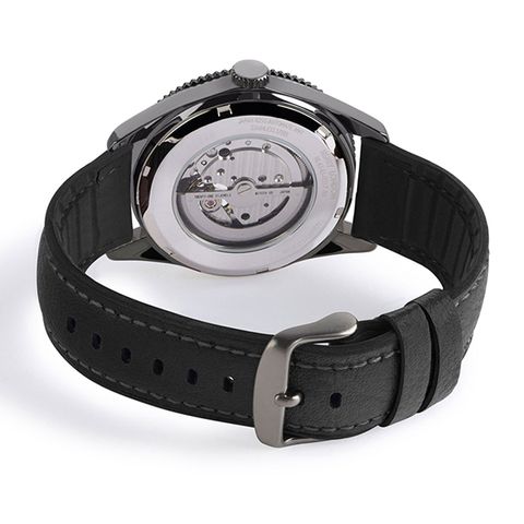 HENRY LONDON | HL42-AS-0332 | 白色指針黑面黑色皮帶腕錶 背面